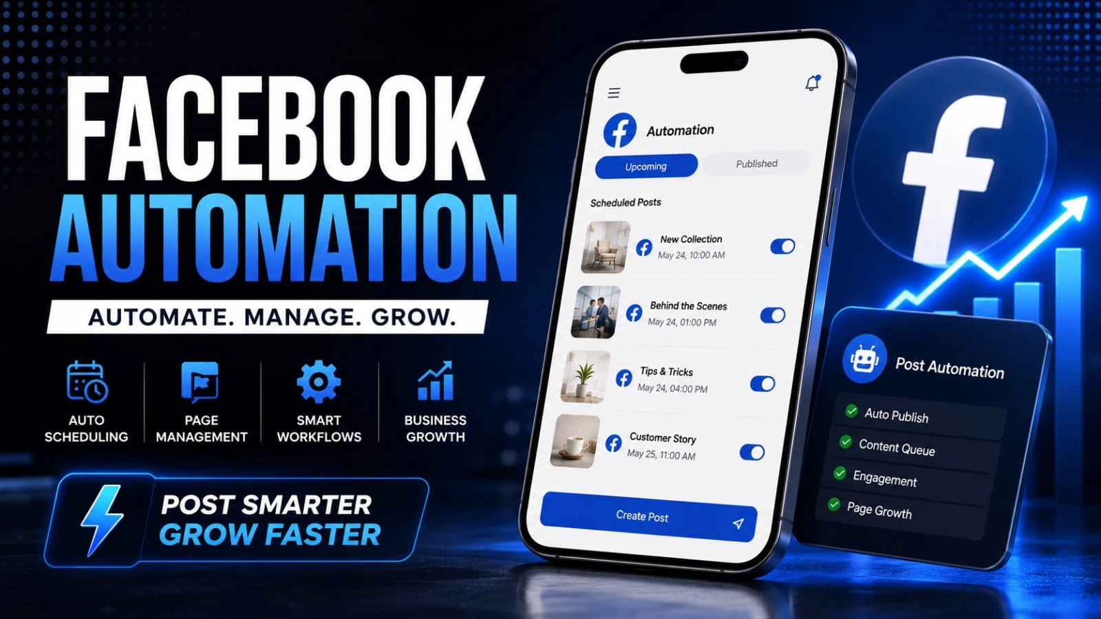 Facebook Automation Dashboard Analytics