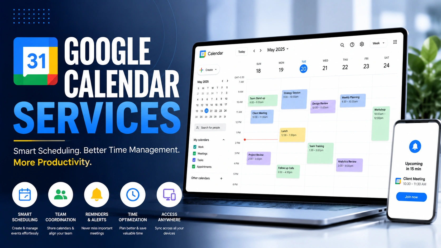 Google Calendar Automation Dashboard Analytics
