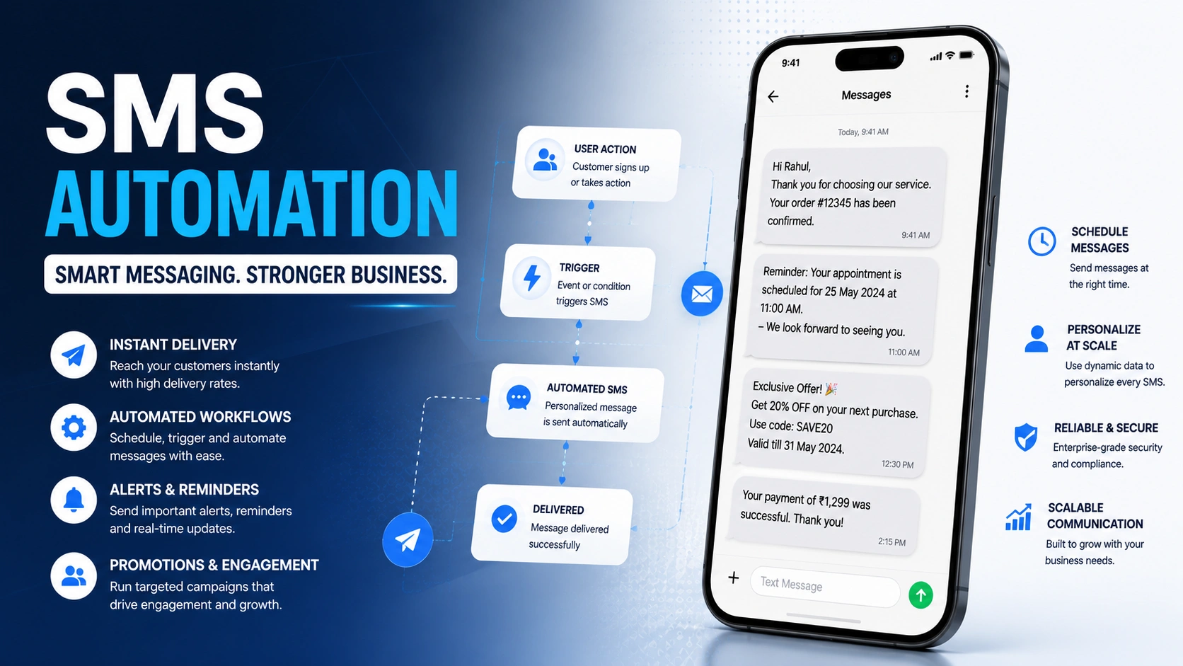 SMS Automation Dashboard Analytics