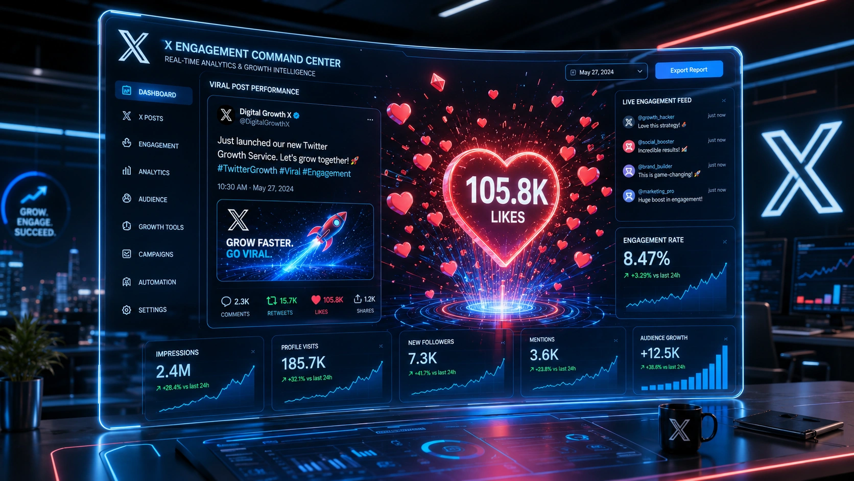 Twitter Likes in Indore Dashboard Analytics