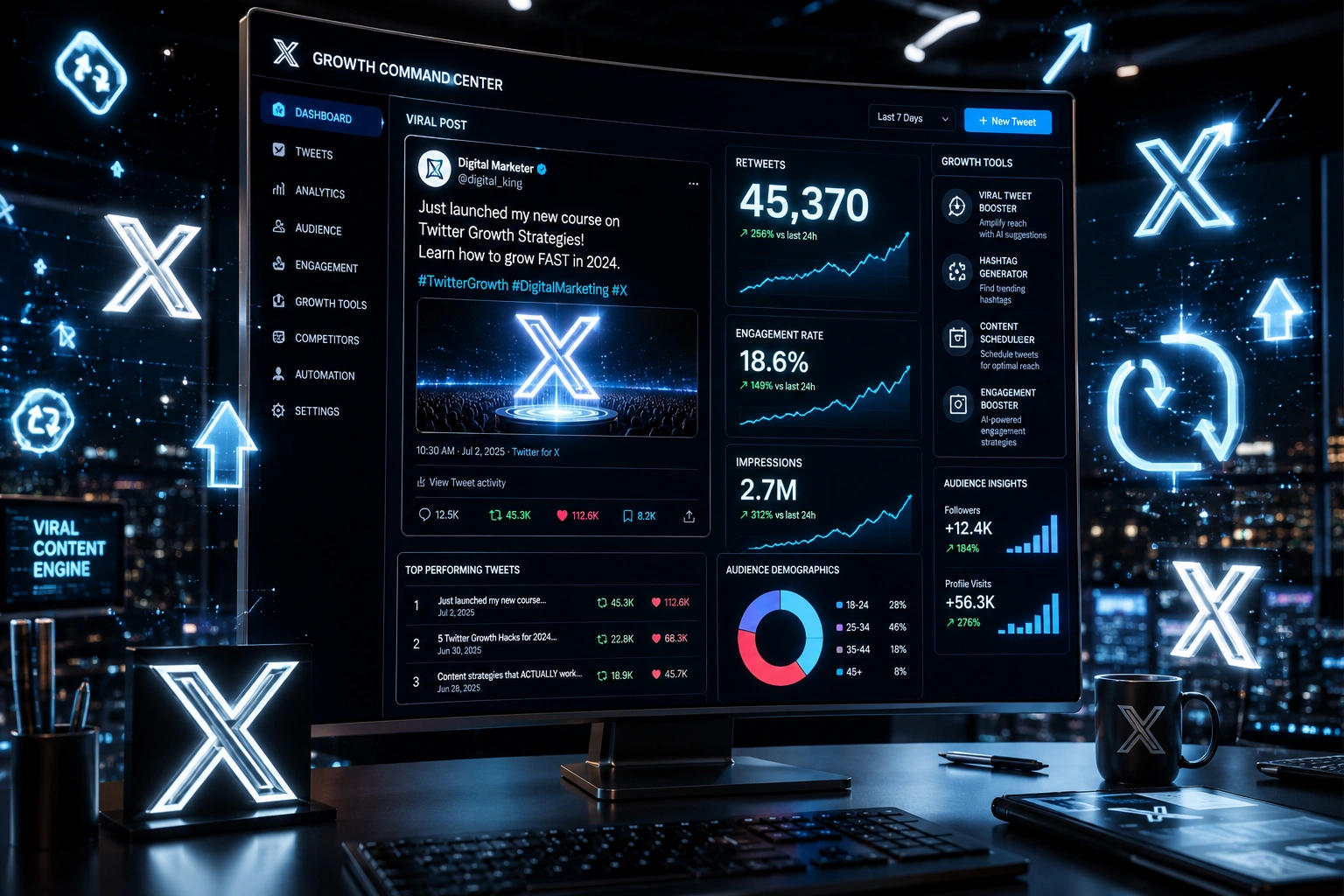 Twitter Retweets Oman Dashboard Analytics