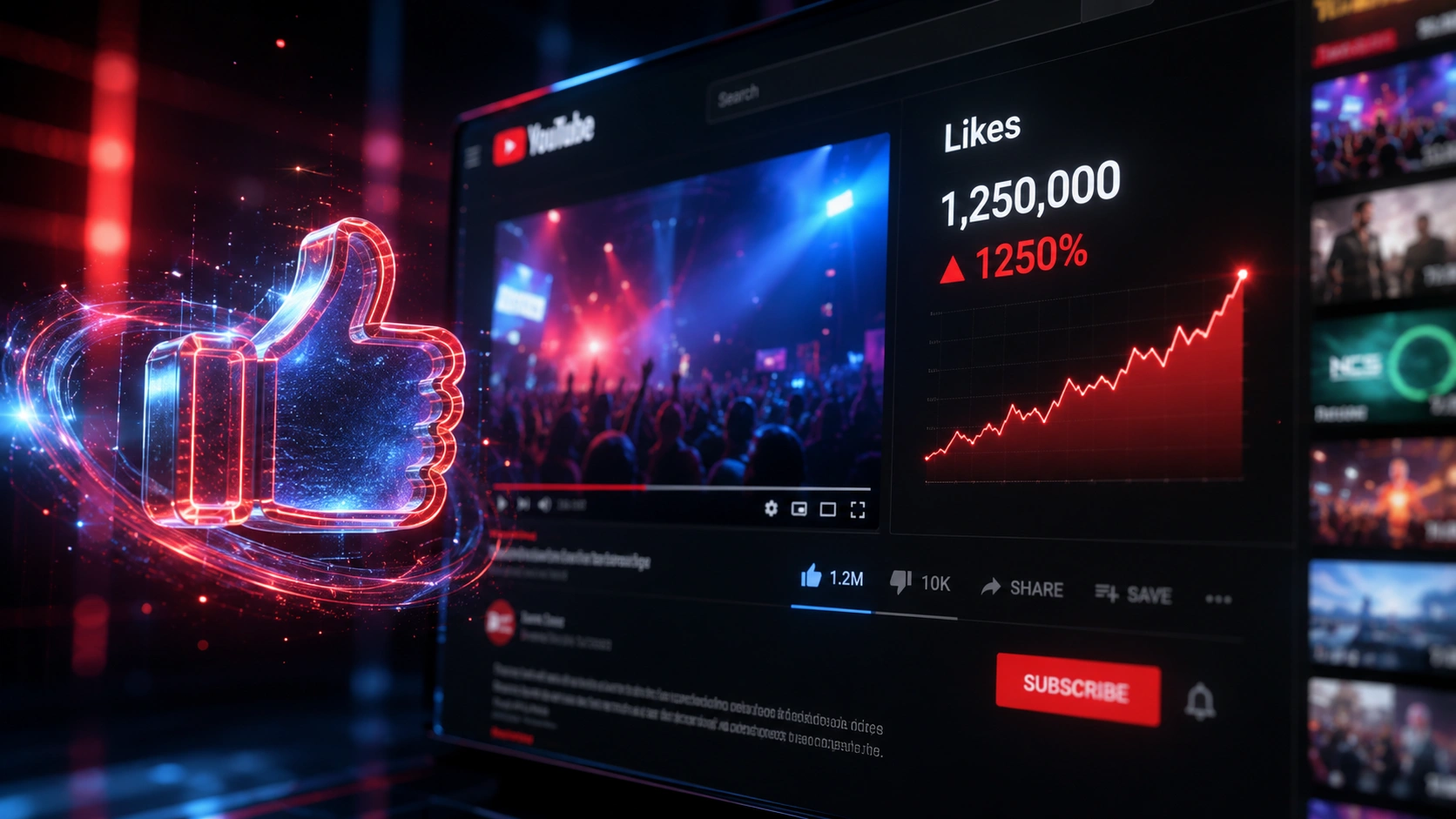 YouTube Likes in Kuwait Dashboard Analytics