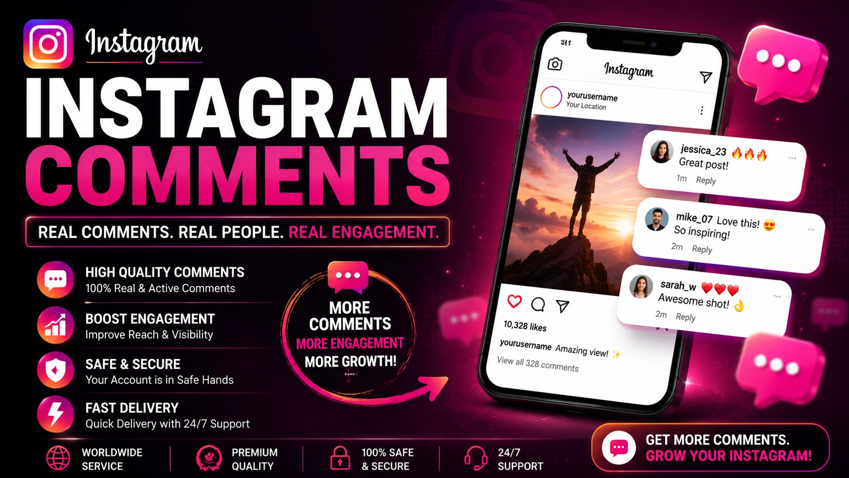 Instagram Comment in Singapore Dashboard Analytics