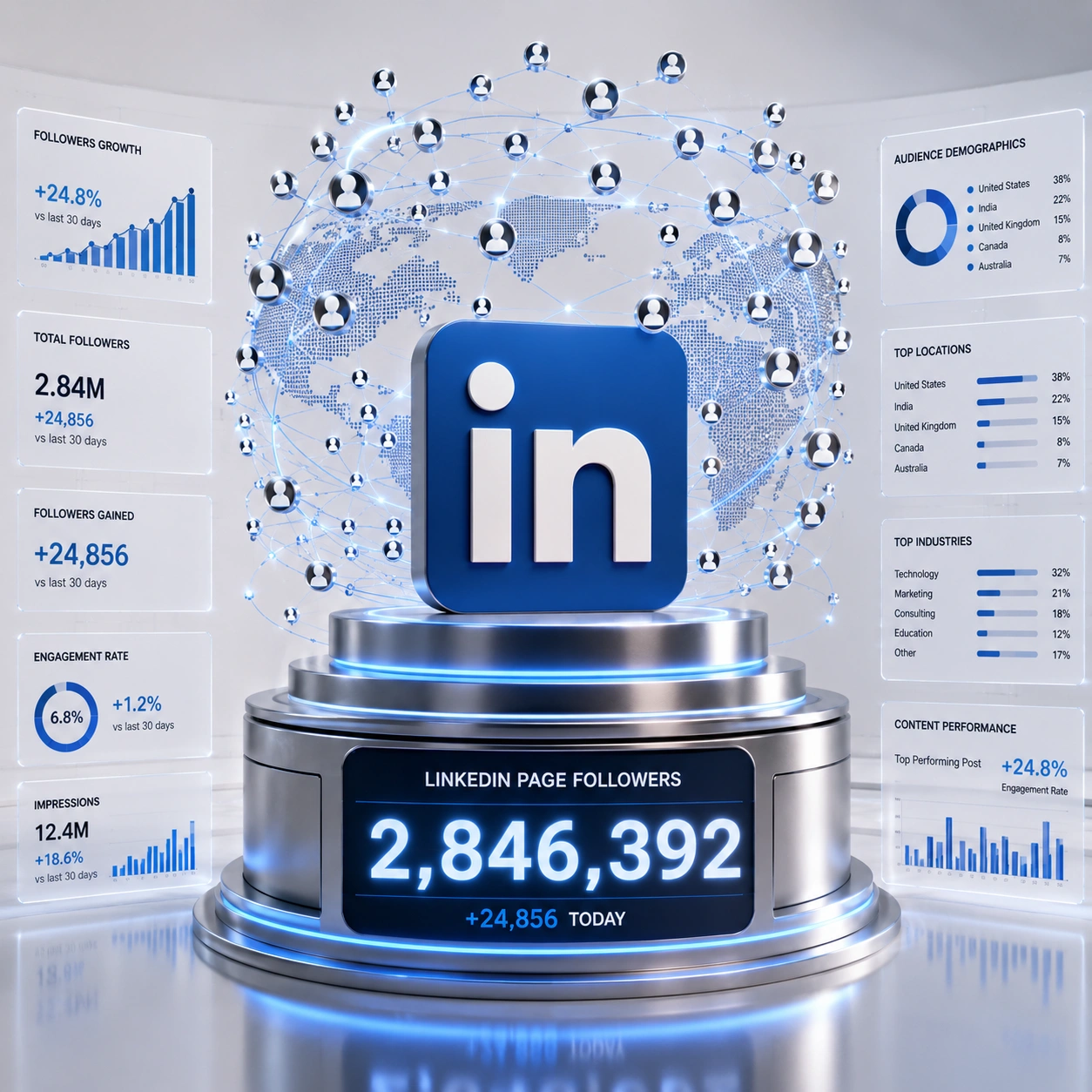 Linkdin-page-followers