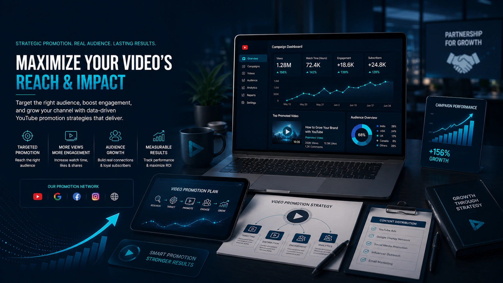 About V-Touch Solutions Corporate YouTube Paid Video Promotion Operations